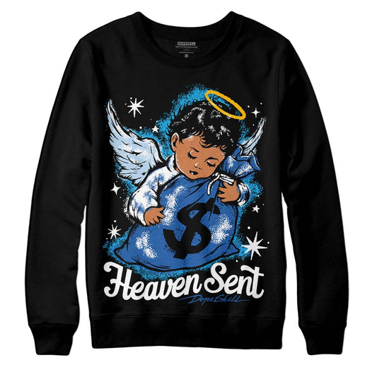 Jordan 11 Low “Space Jam” DopeSkill Sweatshirt Heaven Sent Graphic Streetwear - Black