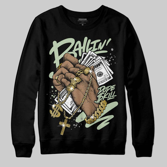 Jordan 4 WMNS “Seafoam” (2025) DopeSkill Sweatshirt Always Ballin' Graphic Streetwear - Black