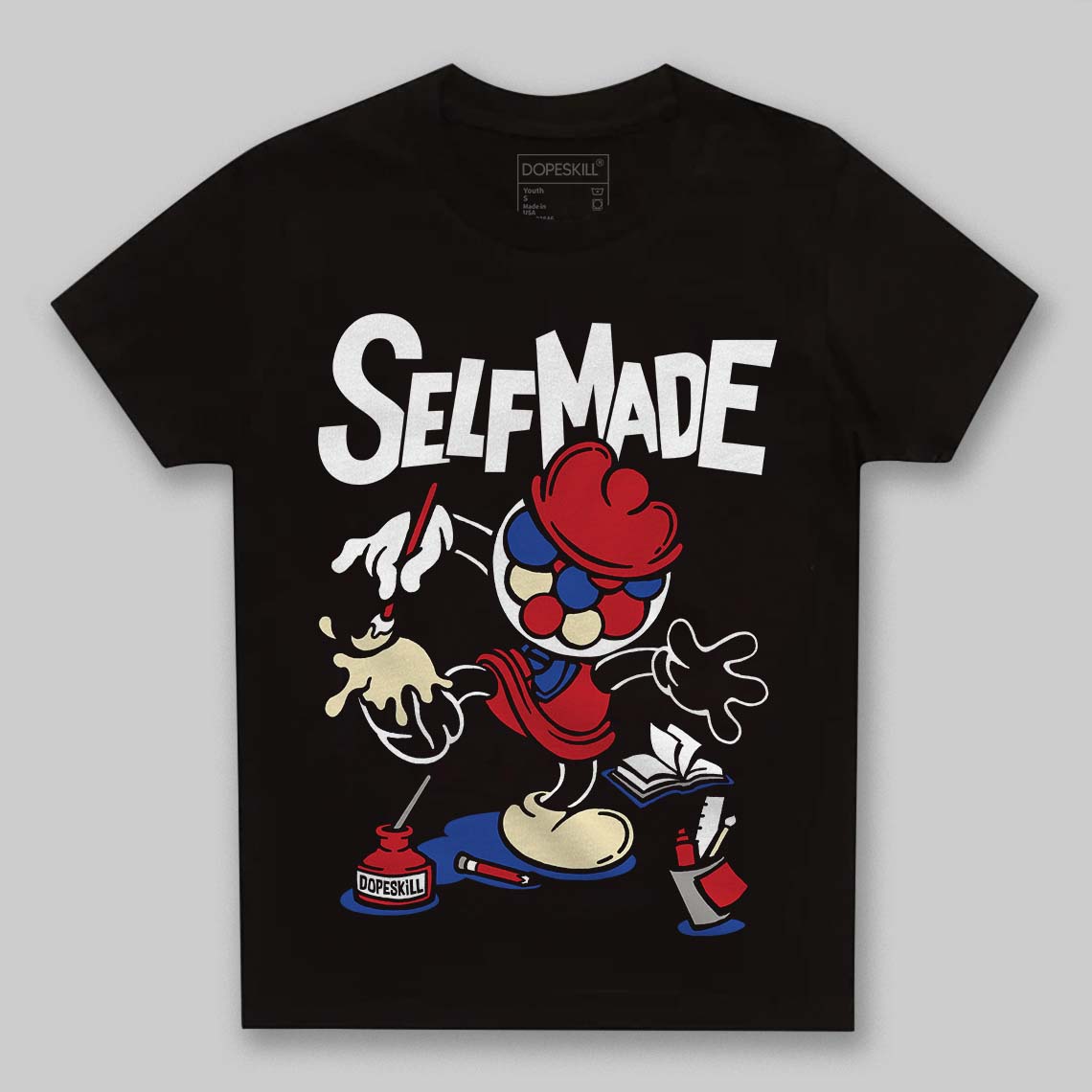 Jordan 4 “Rare Air” DopeSkill Toddler Kids T-shirt Self Made Graphic Streetwear - Black