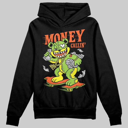 Neon Green Sneakers DopeSkill Hoodie Sweatshirt Money Callin' Graphic Streetwear - Black
