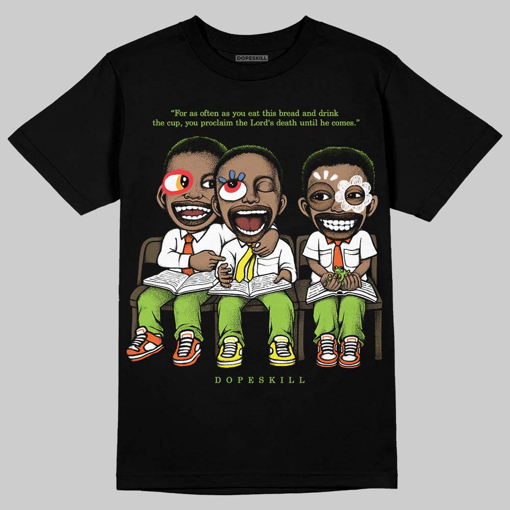 Neon Green Sneakers DopeSkill T-Shirt First Sunday Graphic Streetwear - Black