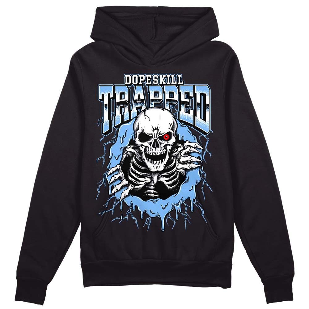 Jordan 9 Powder Blue DopeSkill Hoodie Sweatshirt Trapped Halloween Graphic Streetwear - Black