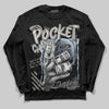 Jordan 9 Cool Grey DopeSkill Long Sleeve T-Shirt Pocket Change Graphic Streetwear - Black