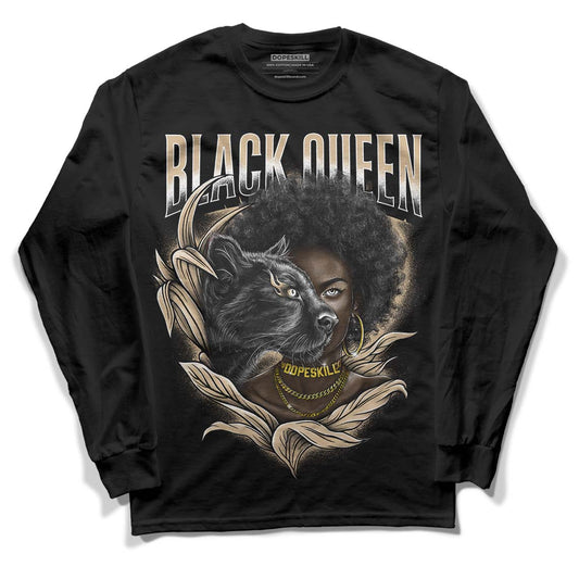 TAN Sneakers DopeSkill Long Sleeve T-Shirt New Black Queen Graphic Streetwear - Black