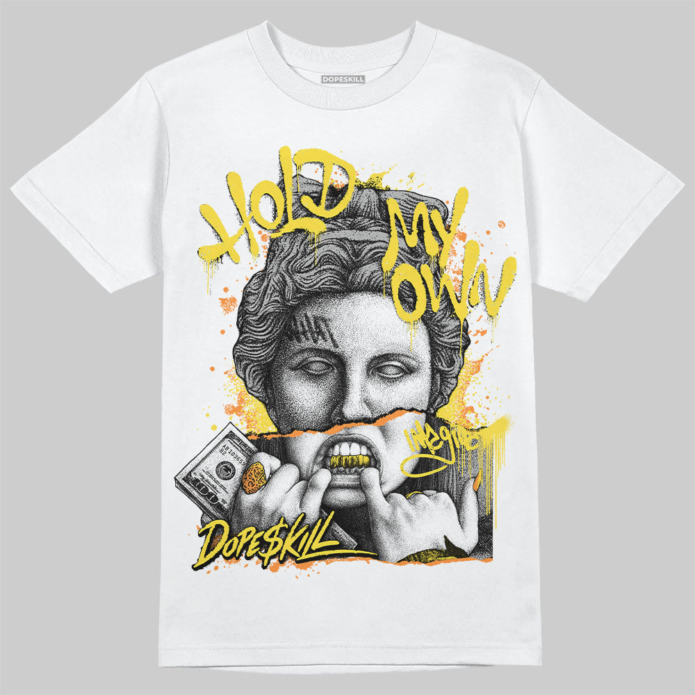 Jordan 11 Low 'Yellow Snakeskin' DopeSkill T-Shirt Hold My Own Graphic Streetwear - White