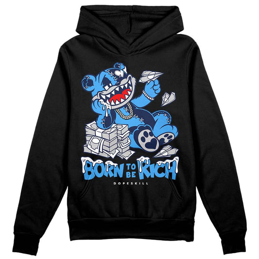 Jordan Spiz’ike Low “White/Obsidian” DopeSkill Hoodie Sweatshirt Born To Be Rich Graphic Streetwear - Black