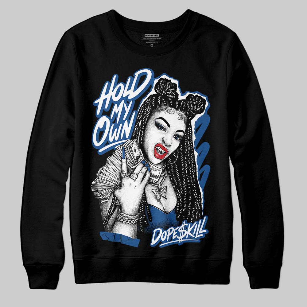Jordan 1 Low OG “Storm Blue” DopeSkill Sweatshirt New H.M.O Graphic Streetwear - Black