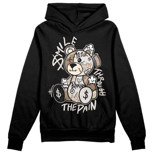 Jordan 5 SE “Sail” DopeSkill Hoodie Sweatshirt Smile Through The Pain Graphic Streetwear - Black