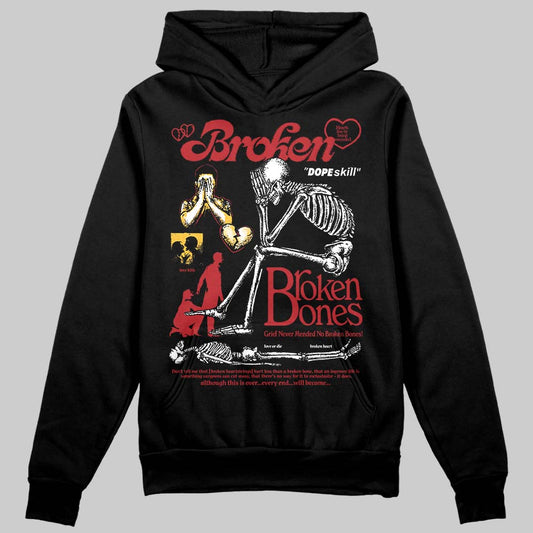 Jordan 14 Golf “Last Shot” DopeSkill Hoodie Sweatshirt Broken Bones Graphic Streetwear - Black