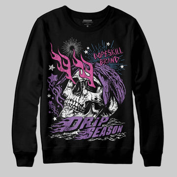 PURPLE Sneakers DopeSkill Sweatshirt Drip Season Graphic Streetwear - Black