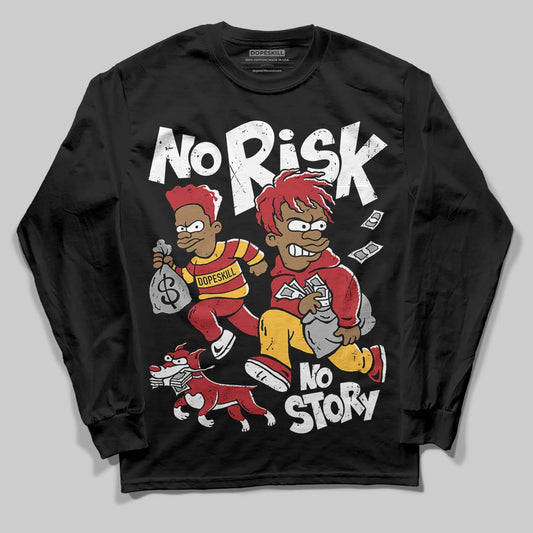 Jordan 14 Golf “Last Shot” DopeSkill Long Sleeve T-Shirt No Risk No Story Graphic Streetwear - Black