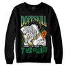 Green Sneakers DopeSkill Sweatshirt Sorry I've Been Trappin Graphic Streetwear - Black