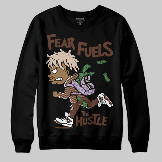 Harris Tweed x Wmns Dunk Low 'Sesame' DopeSkill Sweatshirt Fear Fuels The Hustle Graphic Streetweả - Black