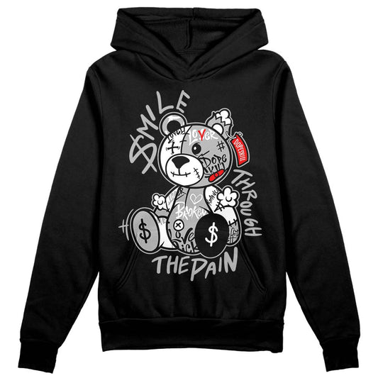 Jordan 1 Low OG “Shadow” DopeSkill Hoodie Sweatshirt Smile Through The Pain Graphic Streetwear - Black