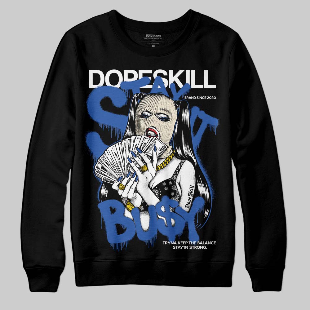 Jordan 1 Low Travis Scott x Fragment DopeSkill Sweatshirt Stay It Busy Graphic Streetwear - Black