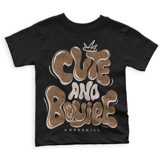Jordan 3 Retro Palomino DopeSkill Toddler Kids T-shirt Cute and Boujee Graphic Streetwear - Black