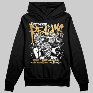 Jordan 12 Retro 'Taxi' 2025 DopeSkill Hoodie Sweatshirt Distorted Realms Graphic Streetwear - Black