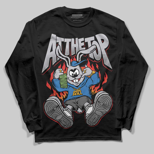 Grey Sneakers DopeSkill Long Sleeve T-Shirt At The Top Graphic Streetwear - Black