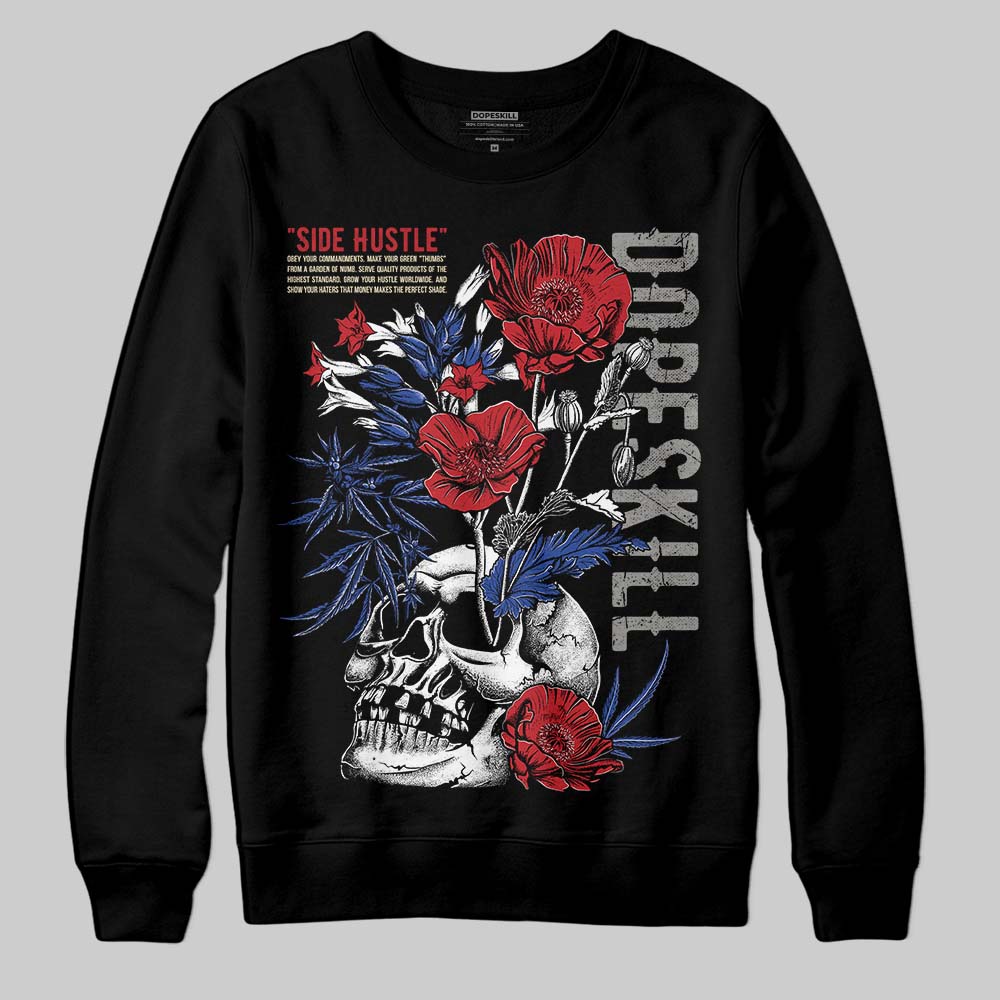 Jordan 4 “Rare Air” DopeSkill Sweatshirt Side Hustle Graphic Streetwear - Black