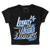 Jordan 11 Low “Space Jam” DopeSkill Women's Crop Top LOVE Graphic Streetwear - Black