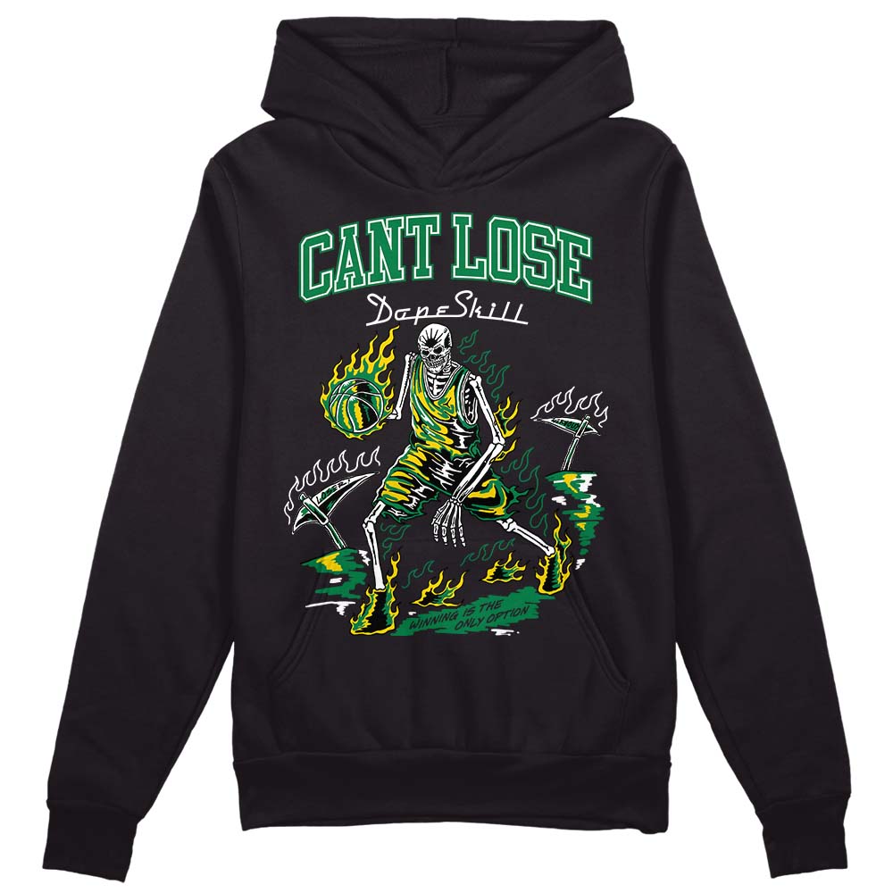 Green Sneakers DopeSkill Hoodie Sweatshirt Cant Lose Graphic Streetwear - Black