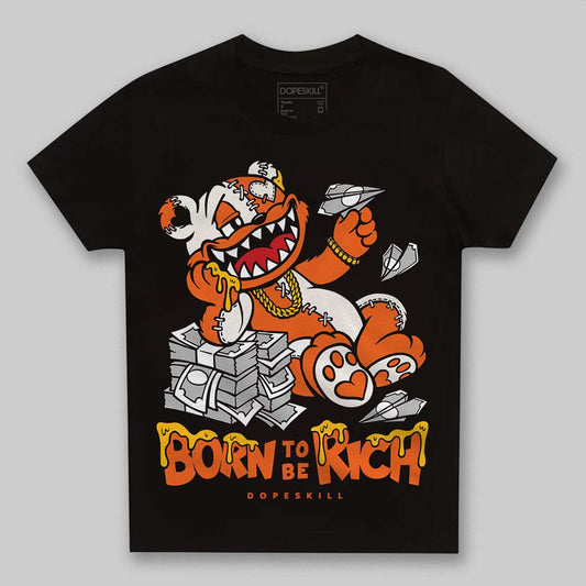 Jordan 1 Retro High OG Shattered Backboard (2025) DopeSkill Toddler Kids T-shirt Born To Be Rich Graphic Streetwear - Black
