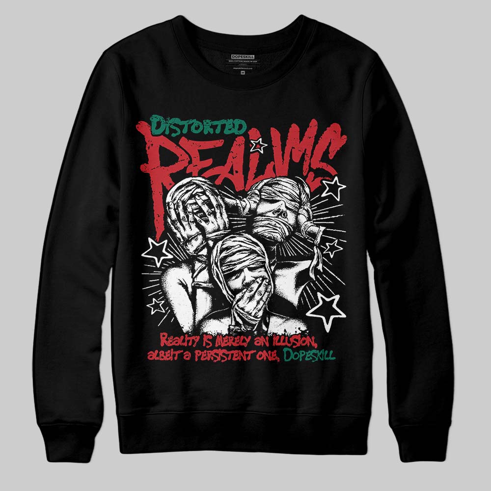 Jordan 3 Mexico 'El Vuelo' DopeSkill Sweatshirt Distorted Realms Graphic Streetwear - Black