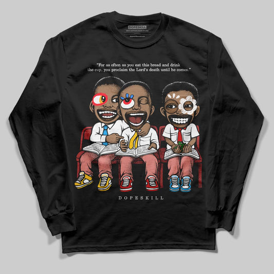 Jordan 13 “Dune Red” DopeSkill Long Sleeve T-Shirt First Sunday Graphic Streetwear - Black