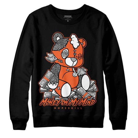 Jordan 3 Georgia Peach DopeSkill Sweatshirt MOMM Bear Graphic Streetwear - Black