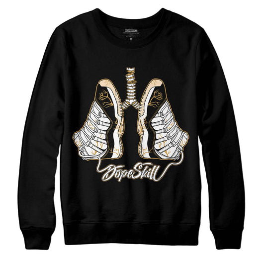 Jordan 11 "Gratitude" DopeSkill Sweatshirt Breathe Graphic Streetwea - Black 