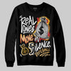 Jordan 12 Retro 'Taxi' 2025 DopeSkill Sweatshirt Real Ones Move In Silence Graphic Streetwear - Black