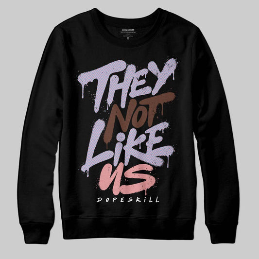 Harris Tweed x Dunk Low Denim Turquoise and Baroque Brown DopeSkill Sweatshirt They Not Like Us Graphic Streetwear - black