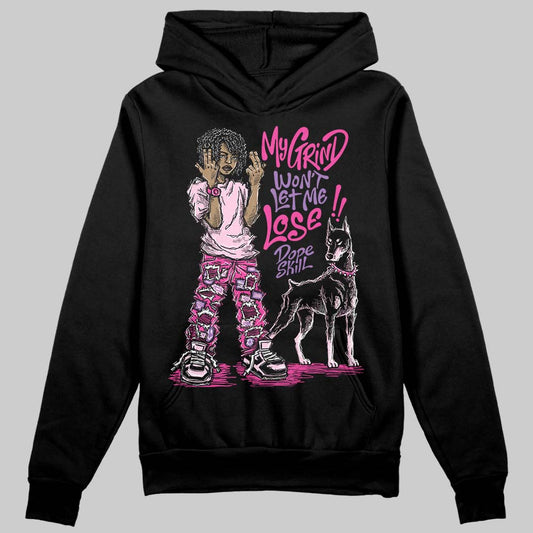 Pink Sneakers DopeSkill Hoodie Sweatshirt My Grind Won't Let Me Lose Graphic Streetwear - Black