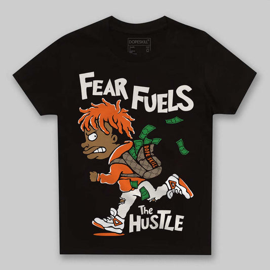 Jordan 1 Retro High OG Shattered Backboard (2025) DopeSkill Toddler Kids T-shirt Fear Fuels The Hustle Graphic Streetwear - Black