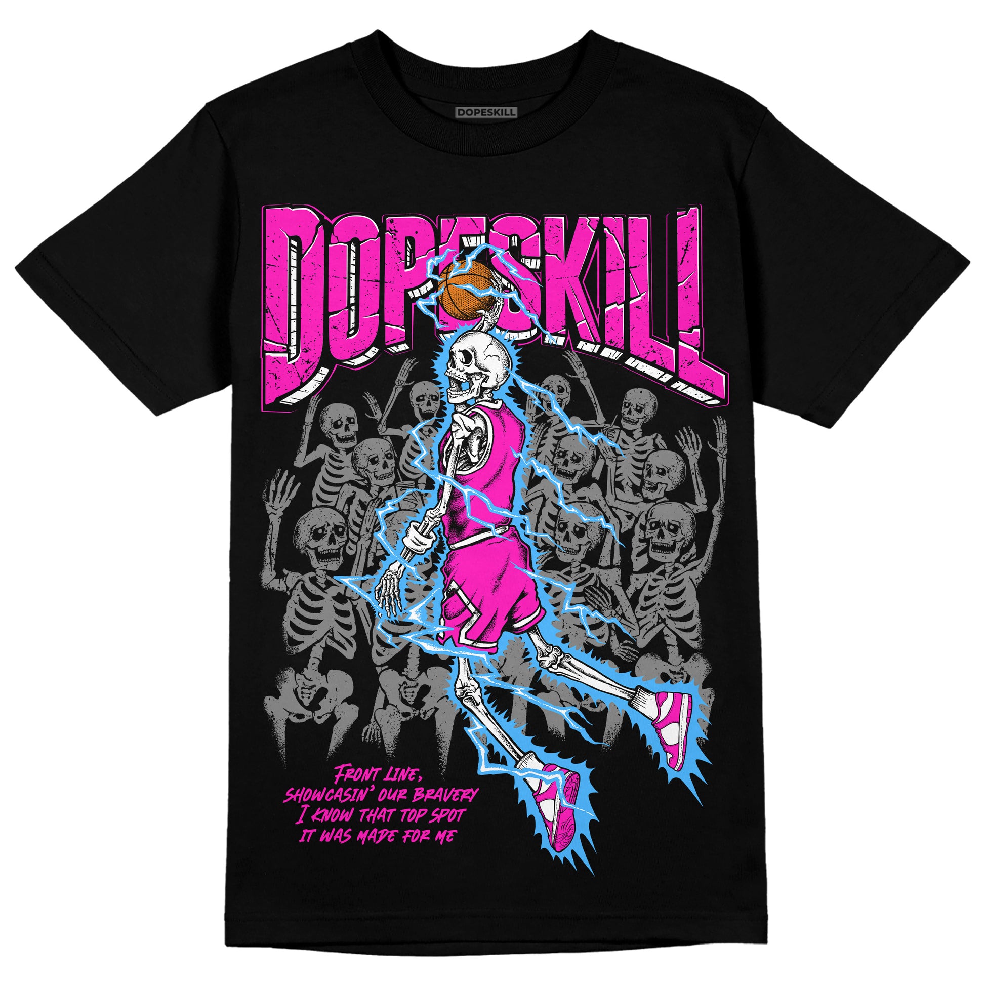 Dunk Low GS “Active Fuchsia” DopeSkill T-Shirt Thunder Dunk Graphic Streetwear - Black