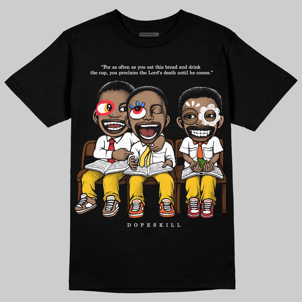 Yellow Sneakers DopeSkill T-Shirt First Sunday Graphic Streetwear - Black
