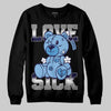University Blue Sneakers DopeSkill Sweatshirt Love Sick Graphic Streetwear - Black