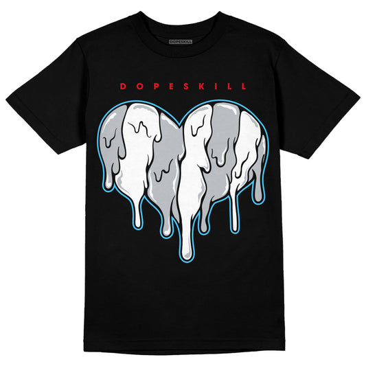 Dunk Low Lottery Pack Grey Fog DopeSkill T-Shirt Slime Drip Heart Graphic Streetwear - Black 