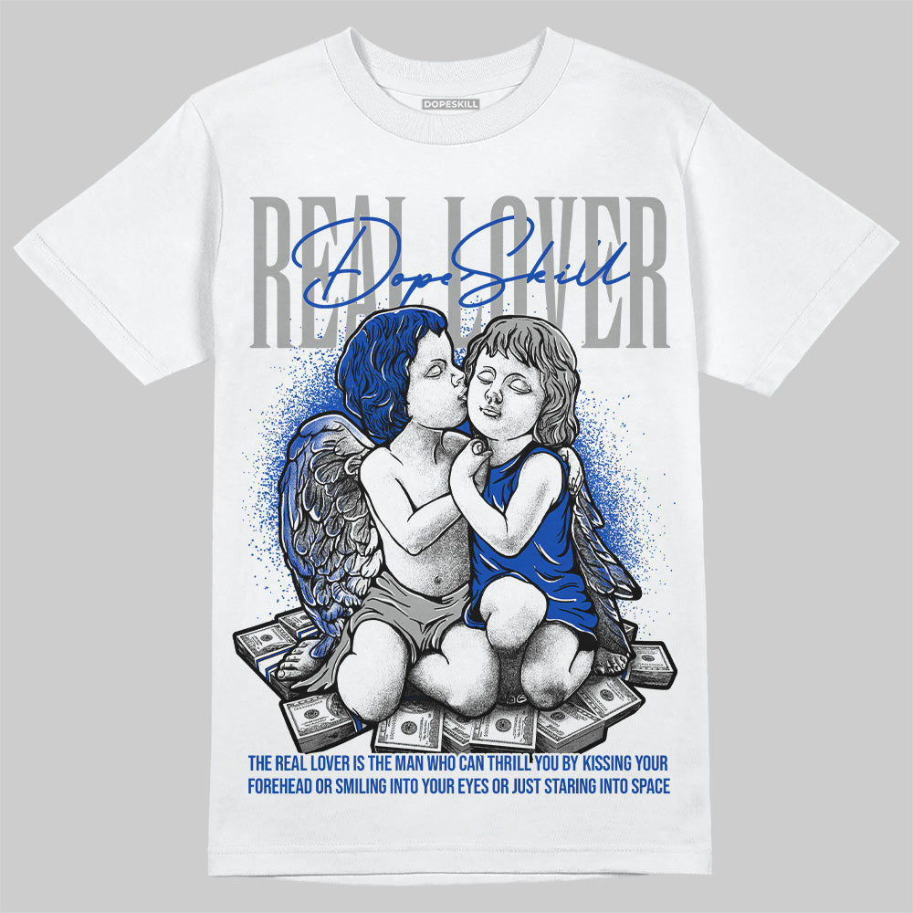 Jordan 5 Racer Blue DopeSkill T-Shirt Real Lover Graphic Streetwear - Black