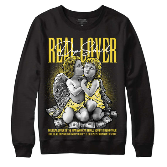 Jordan 11 Low 'Yellow Snakeskin' DopeSkill Sweatshirt Real Lover Graphic Streetwear - Black