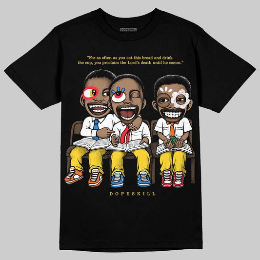 Jordan 4 Thunder DopeSkill T-Shirt First Sunday Graphic Streetwear - Black