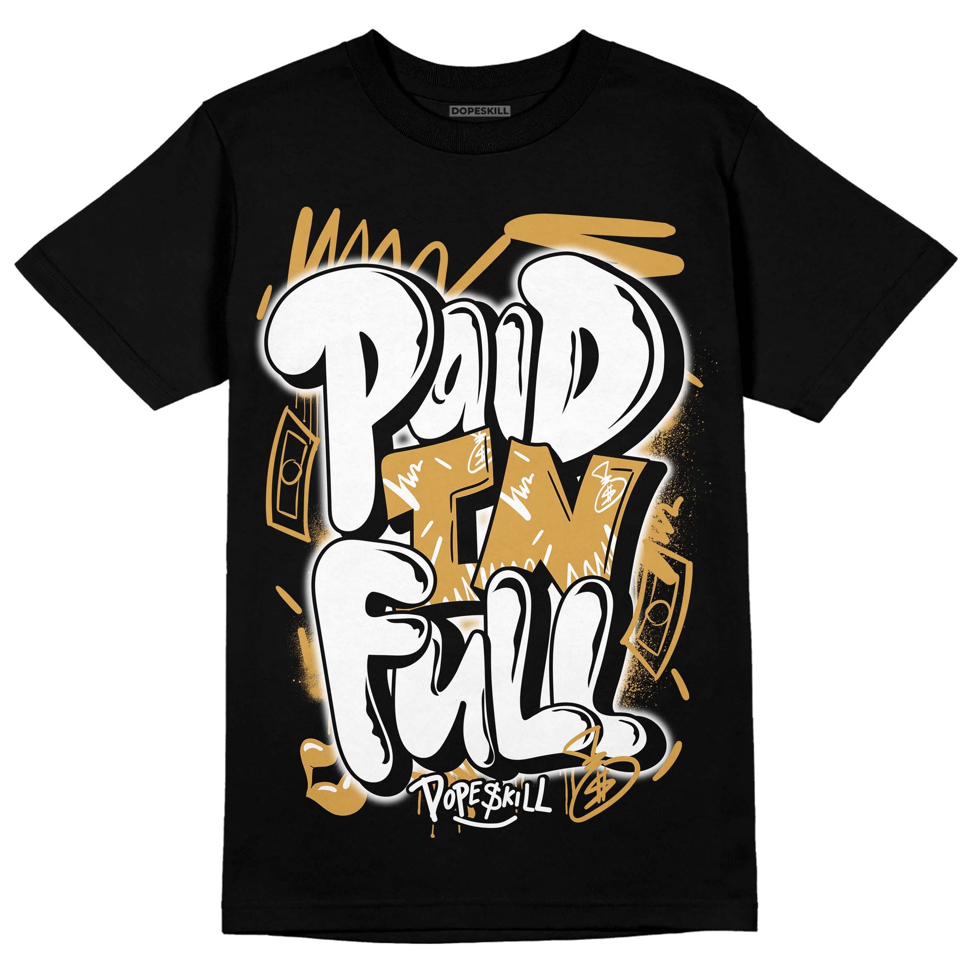 Jordan 11 "Gratitude" DopeSkill T-Shirt New Paid In Full Graphic Streetwear - Black