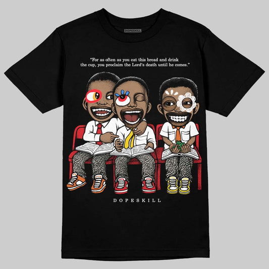 Jordan 3 Retro Fire Red DopeSkill T-Shirt First Sunday Graphic Streetwear - Black