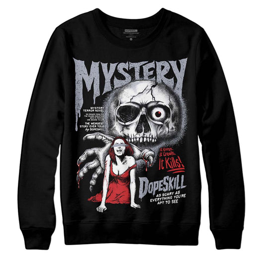 Jordan 4 “Bred Reimagined” DopeSkill Sweatshirt Mystery Ghostly Grasp Graphic Streetwear - Black