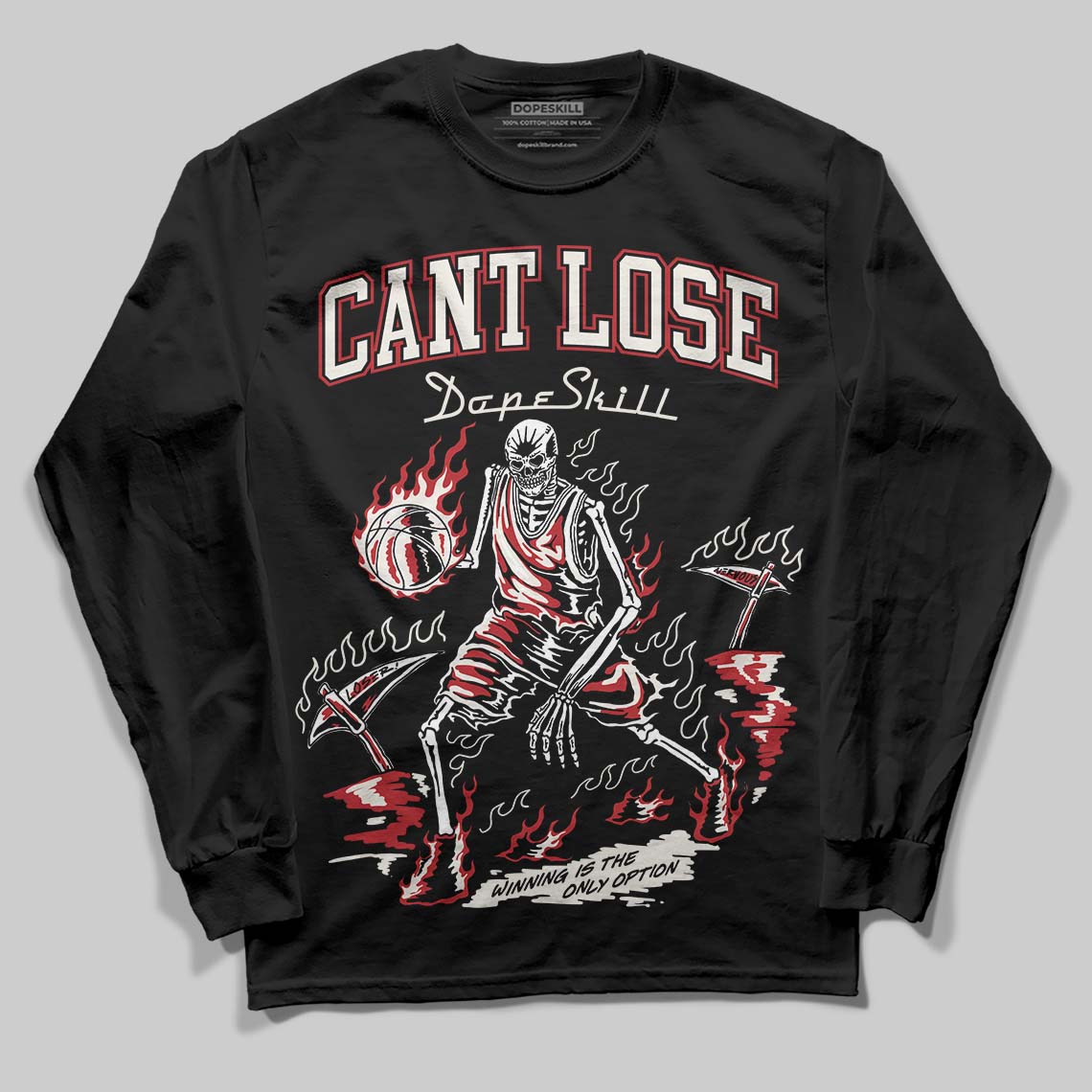 Nigel Sylvester x Jordan 1 Low OG “Nitro” DopeSkill Long Sleeve T-Shirt Cant Lose Graphic Streetwear - Black