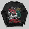 Jordan 3 Mexico 'El Vuelo' DopeSkill T-Shirt Long Sleeve T-Shirt Drip Season Graphic Streetwear - Black