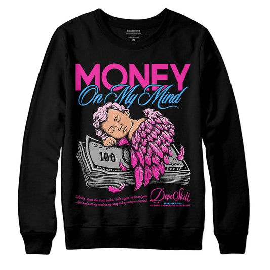 Pink Sneakers DopeSkill Sweatshirt MOMM Graphic Streetwear - Black
