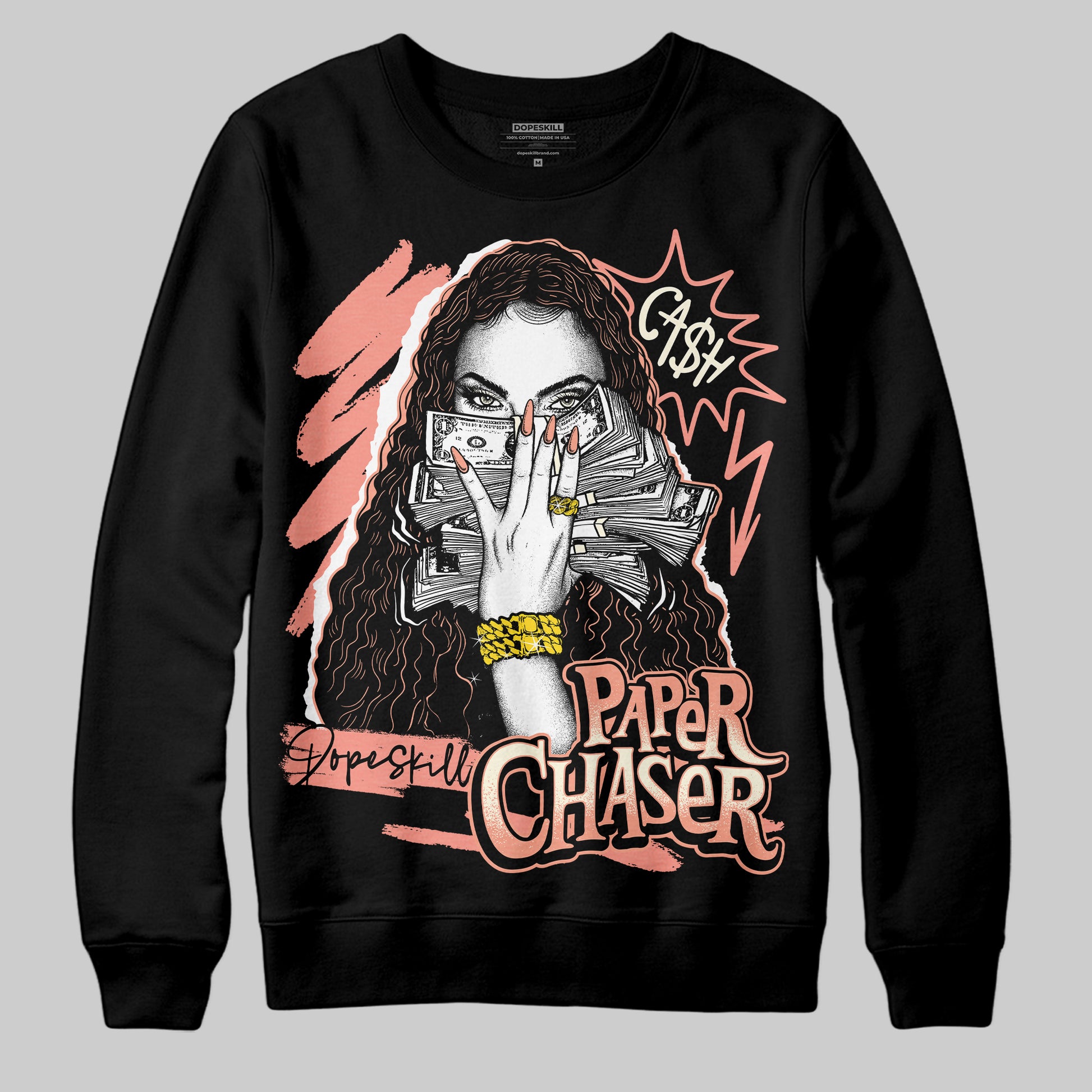DJ Khaled x Jordan 5 Retro ‘Crimson Bliss’ DopeSkill Sweatshirt NPC Graphic Streetwear - Black
