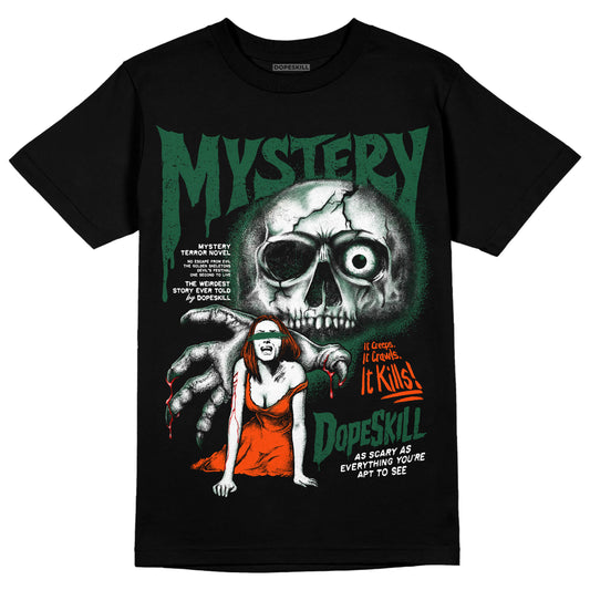Dunk Low Team Dark Green Orange DopeSkill T-Shirt Mystery Ghostly Grasp Graphic Streetwear - Black