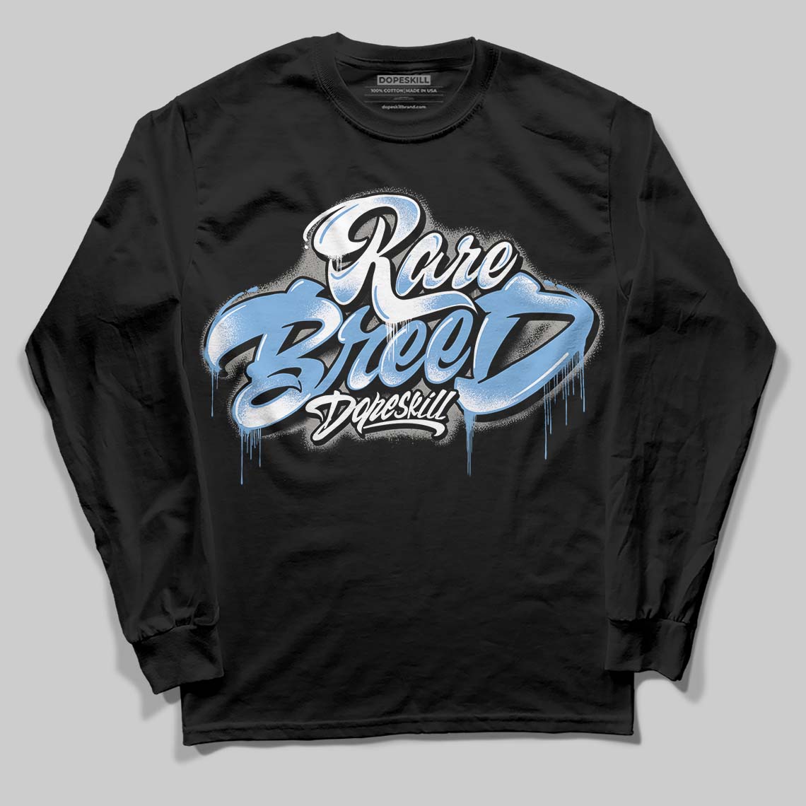 Jordan 12 Retro 'Melo' DopeSkill Long Sleeve T-Shirt Rare Breed Type Graphic Streetwear - Black